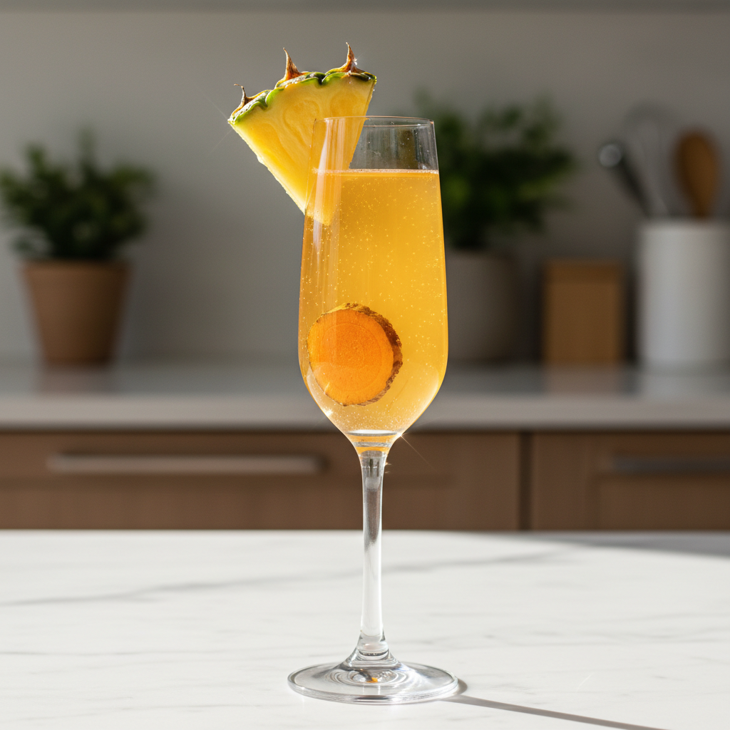 The Pineapple Turmeric Golden Champagne Mimosa