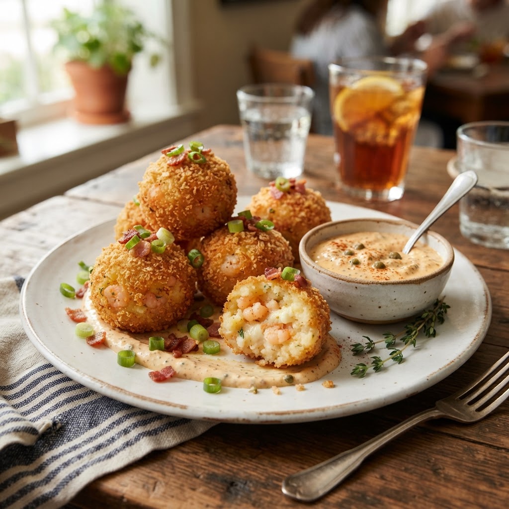 Lowcountry Shrimp and Grits Arancini Bites