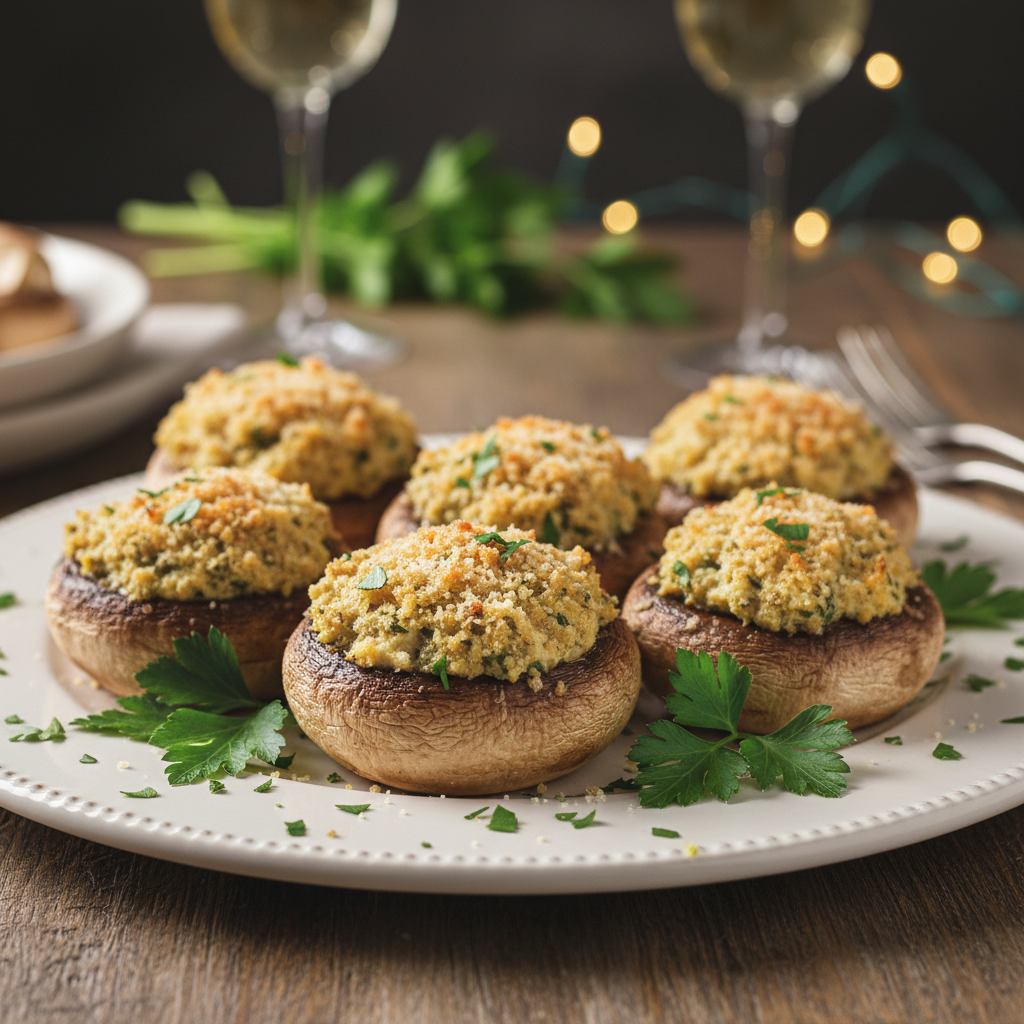 Herb & Parmesan Stuffed Mushrooms