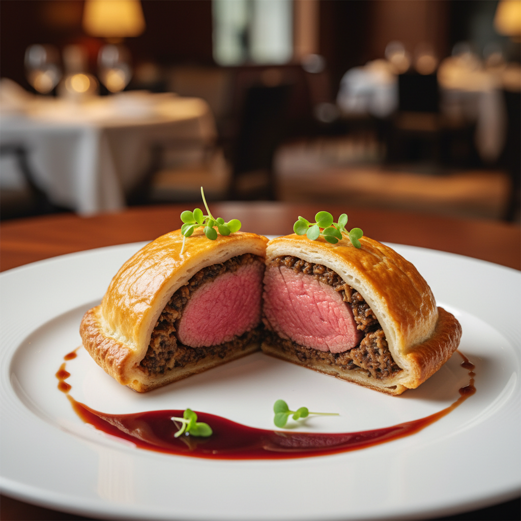 Individual Beef Wellington with Red Wine Jus