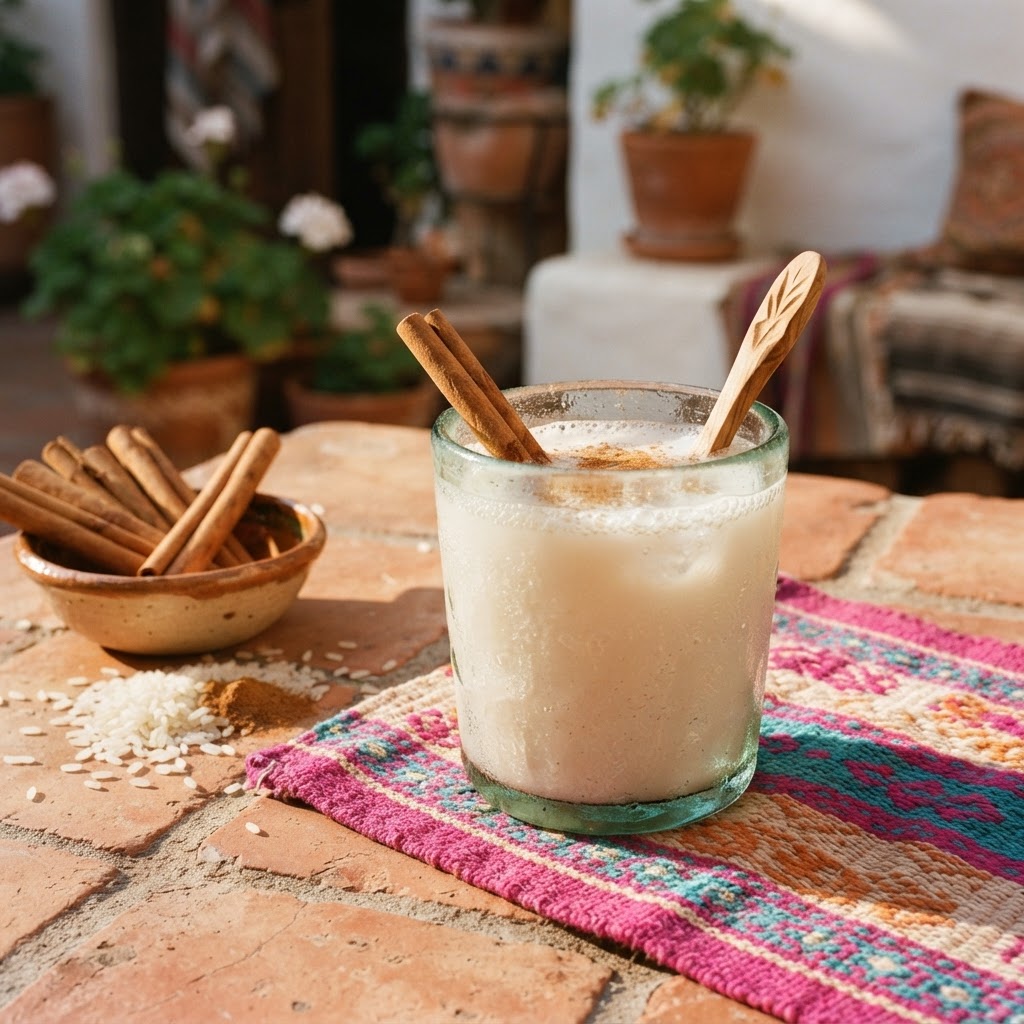 Horchata Sparkler: Mexico's Beloved Rice and Cinnamon Drink