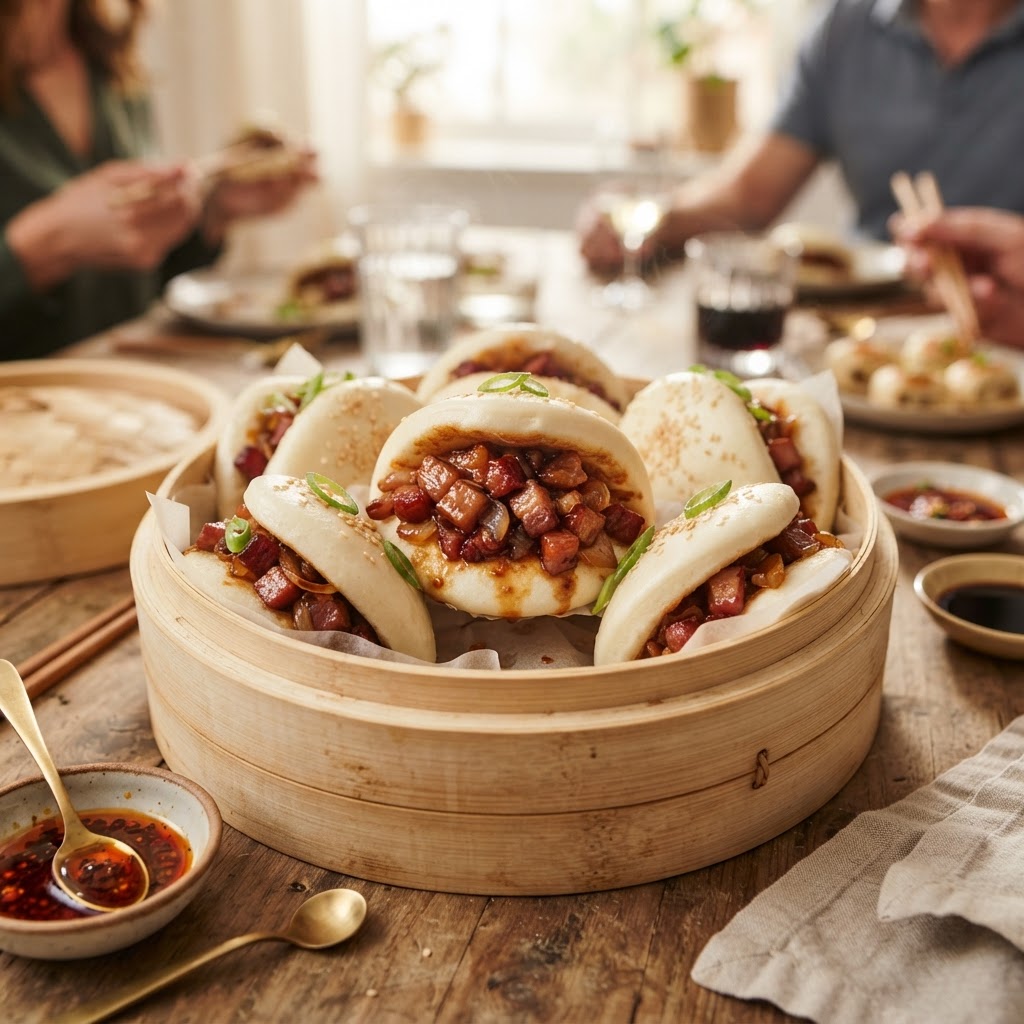 Chinese Char Siu BBQ Pork Bao Buns