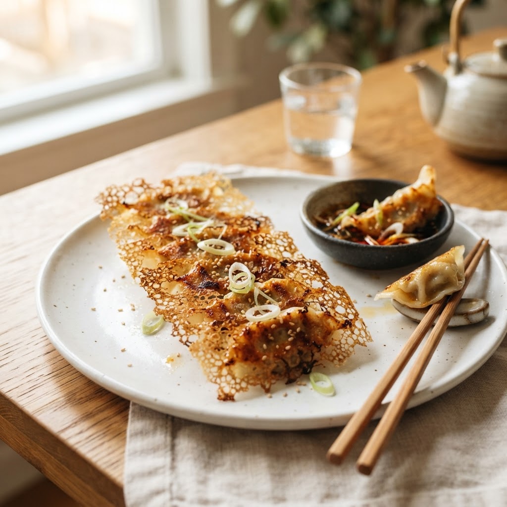 Japanese Gyoza with Ponzu