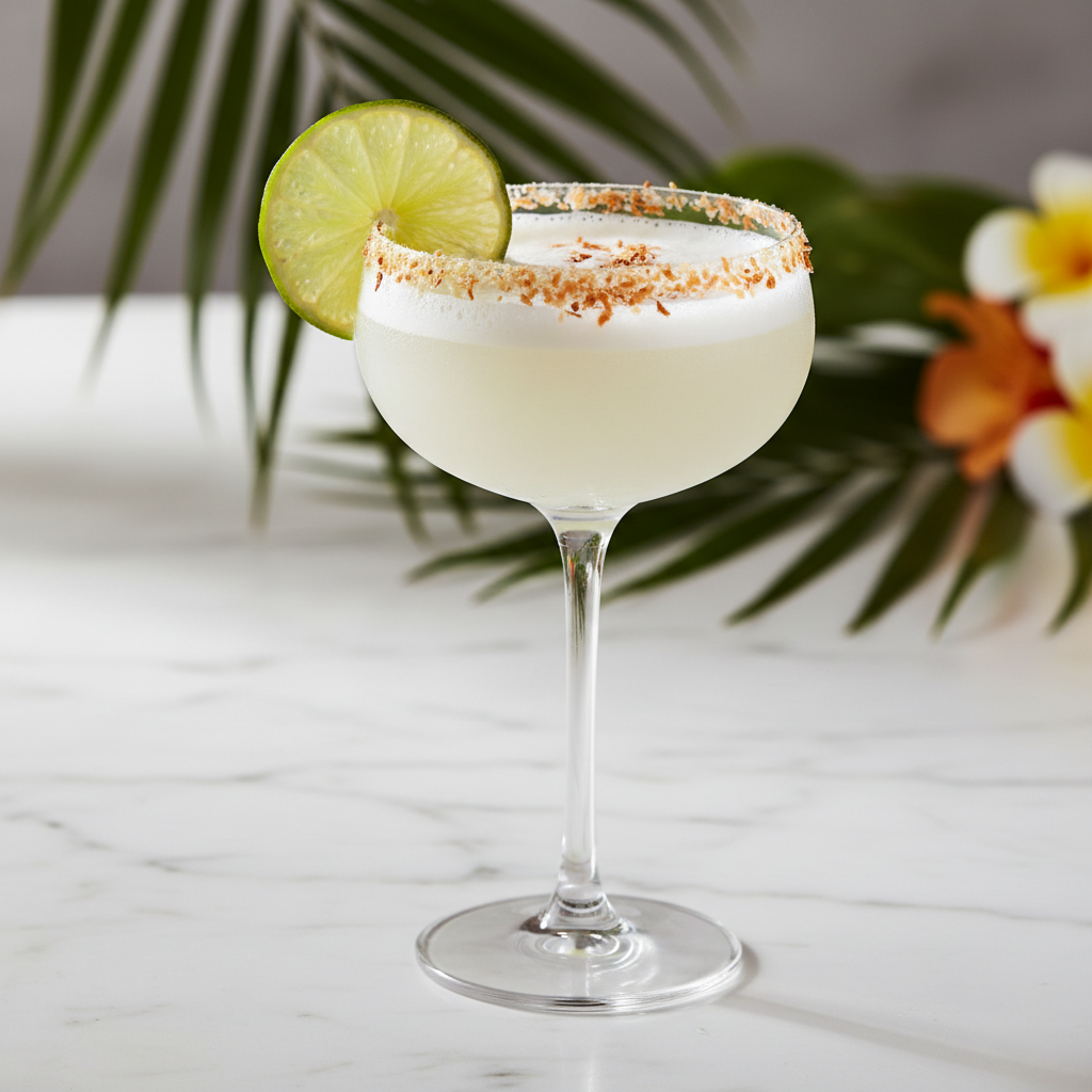 The Coconut Cream Lime Champagne Mimosa