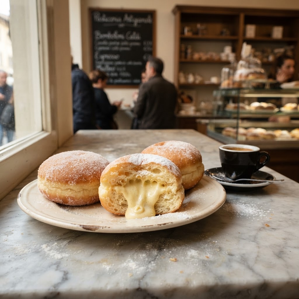 Italian Bomboloni: The Tuscan Cream-Filled Doughnuts That Became Italy's Morning Sweet