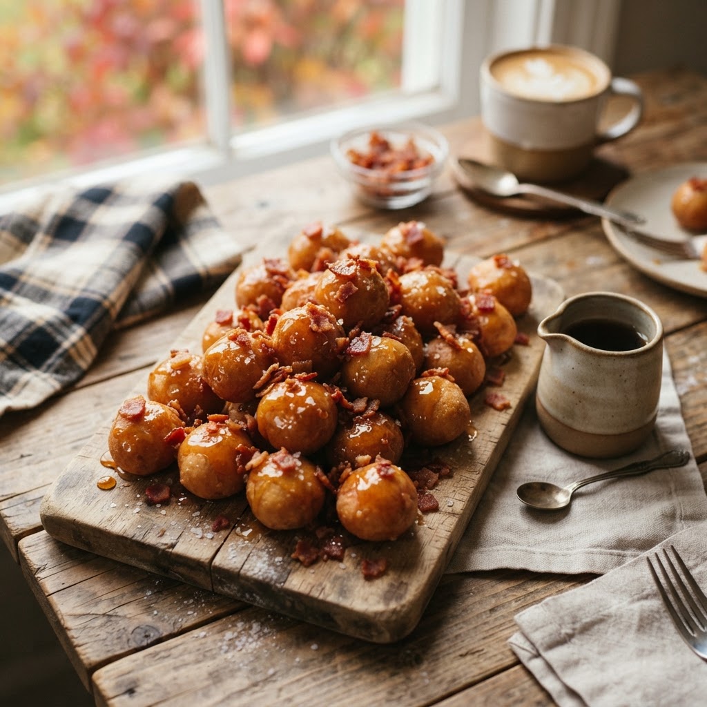 Vermont Maple Bacon Donut Holes: The Indigenous Sweetener and the American Classic Combined