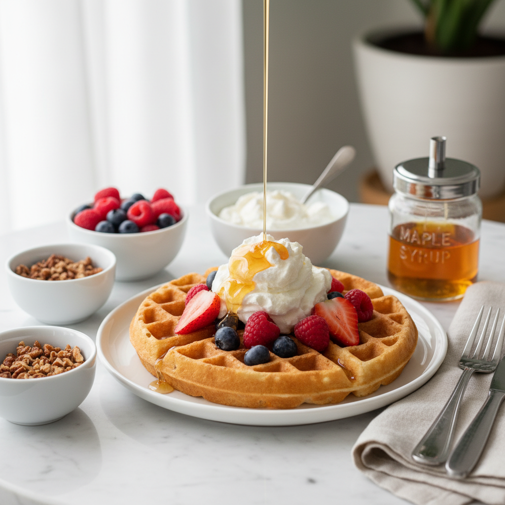 Belgian Waffle Bar with Toppings
