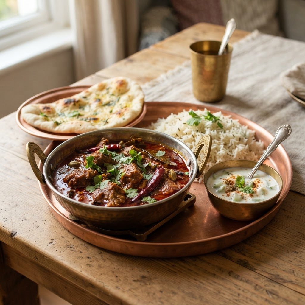 Kashmiri Rogan Josh: The Mughal Lamb Curry of the Himalayan Valley