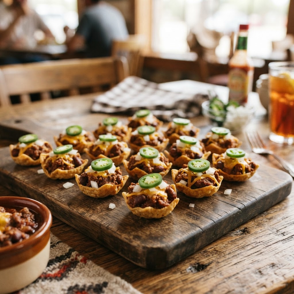Texas Frito Pie Bites: The 1932 San Antonio Corn Chip Masterpiece Reimagined as a Party Cup