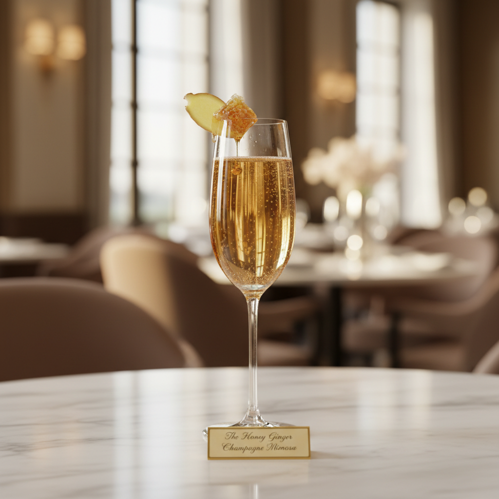 The Honey Ginger Champagne Mimosa