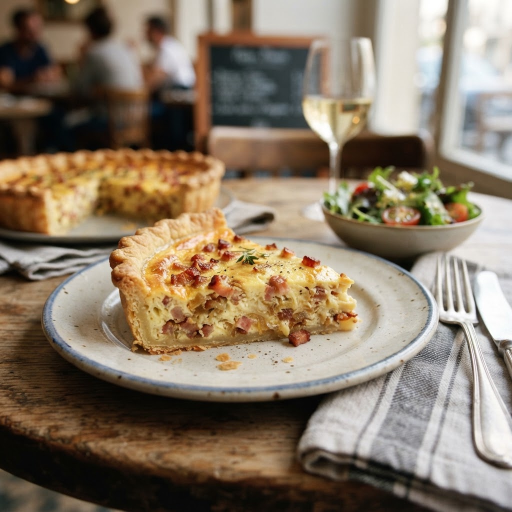 French Quiche Lorraine Bites: The Lorraine Tart of Bacon and Cream