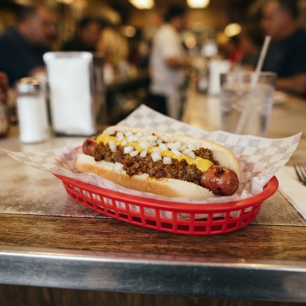 The Detroit Coney Dog: Michigan's Greek-American Classic Next Door to Its Rival