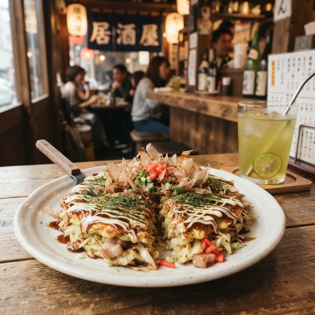 Okonomiyaki (Osaka-Style): Japan's Savory Cabbage Pancake