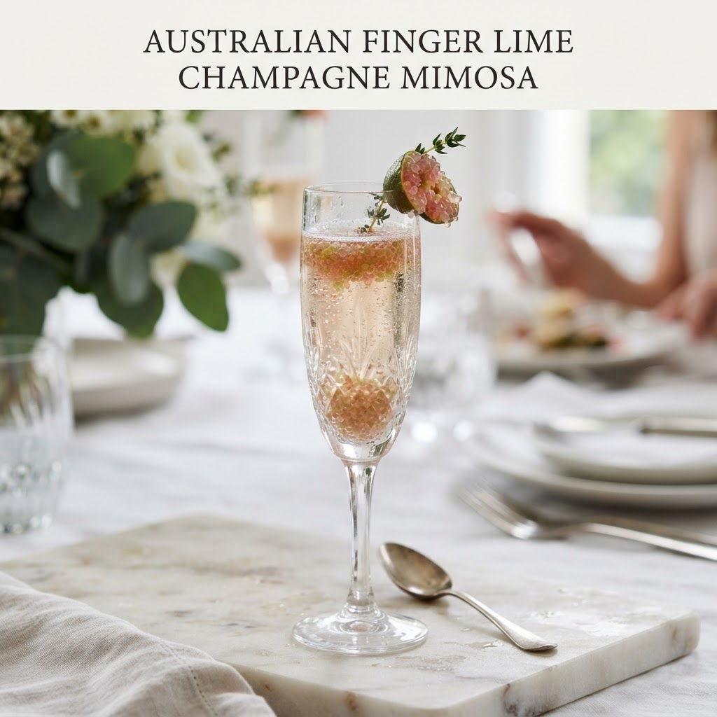 The Australian Finger Lime Champagne Mimosa