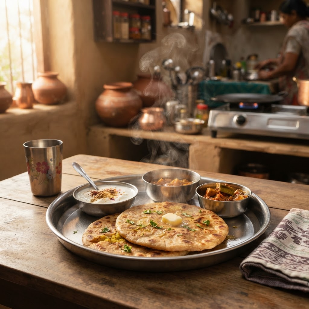 Aloo Paratha: Punjab's Stuffed Potato Flatbread Breakfast