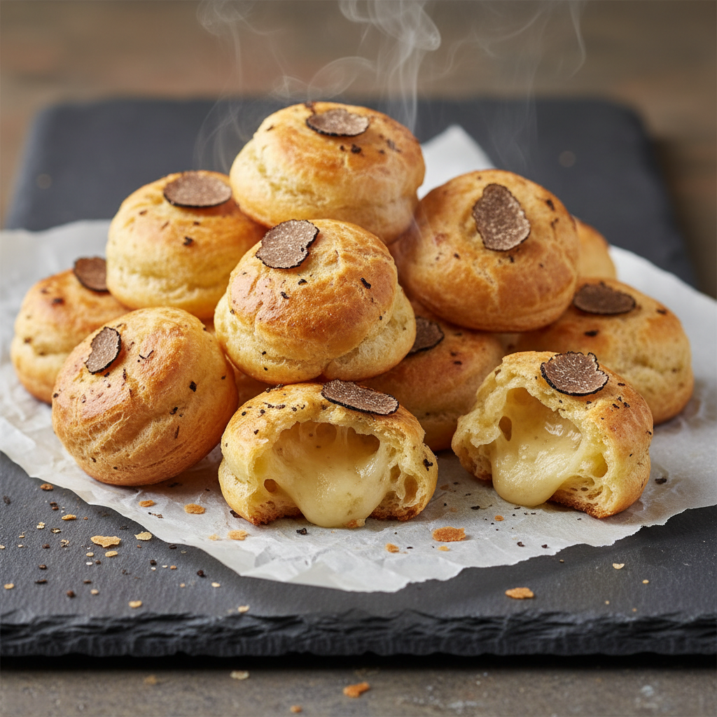 Black Truffle & Gruyère Cheese Puffs