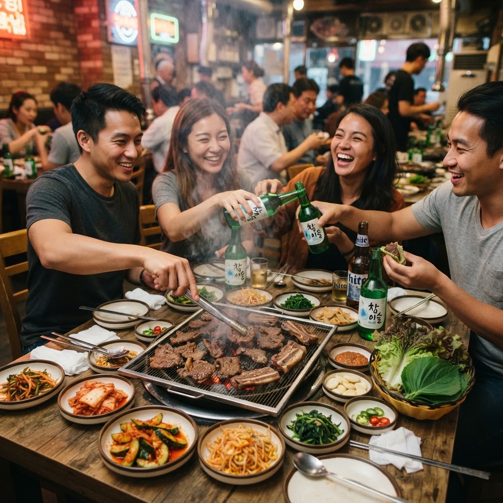 The Korean BBQ Party: The Tabletop Grill at the Heart of Korean Social Life