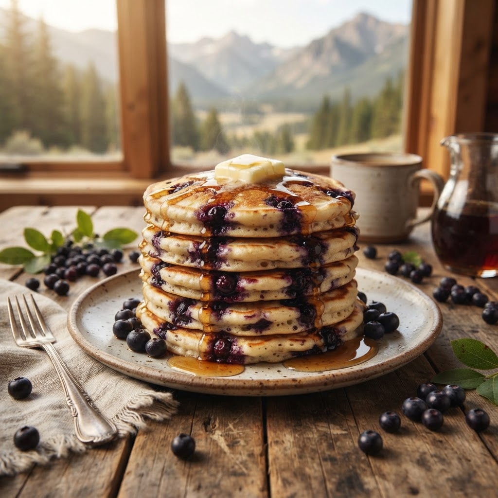 Montana Huckleberry Pancakes: The Wild Mountain Berry Pancakes of the Northern Rockies
