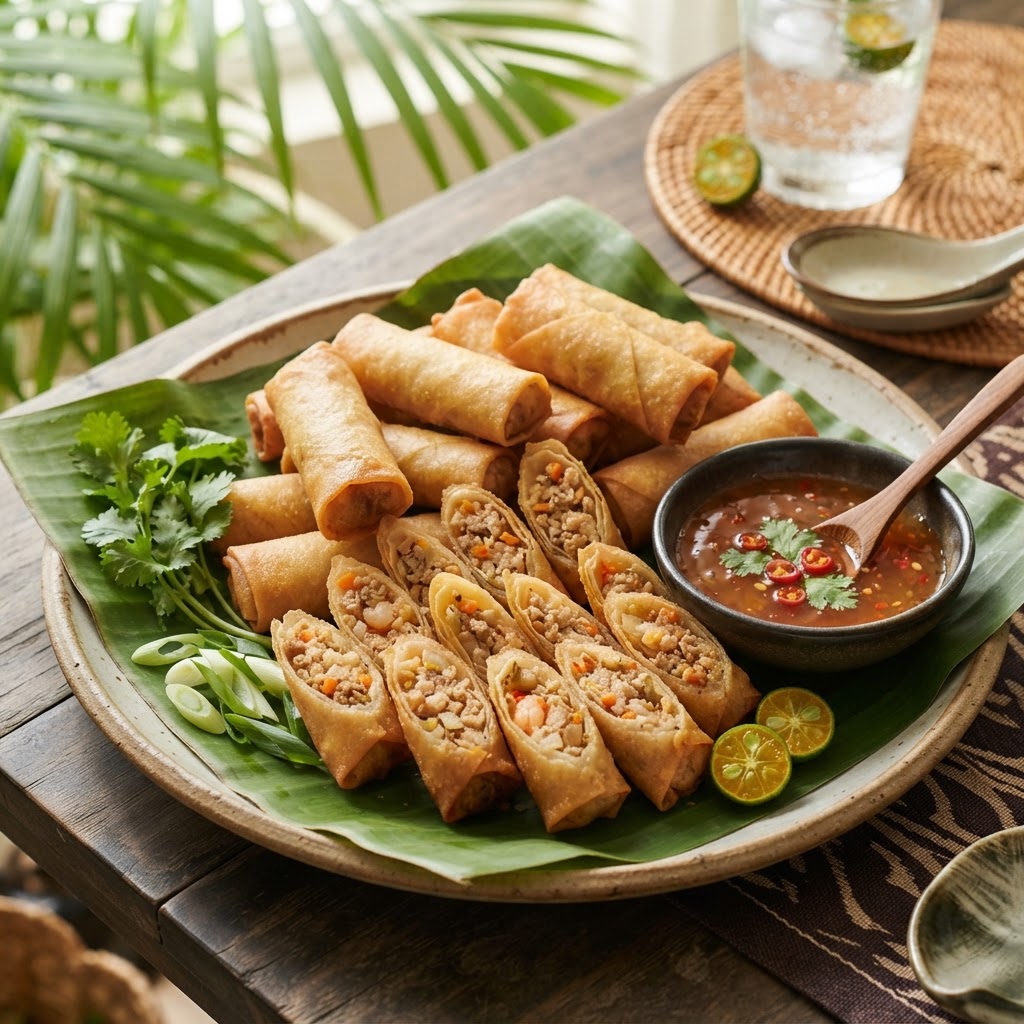 Filipino Lumpia Shanghai (Spring Rolls)