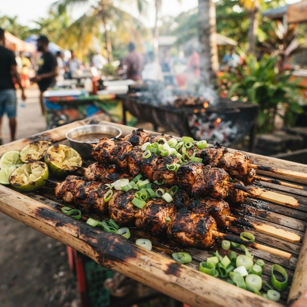 Jamaican Jerk Chicken Skewers