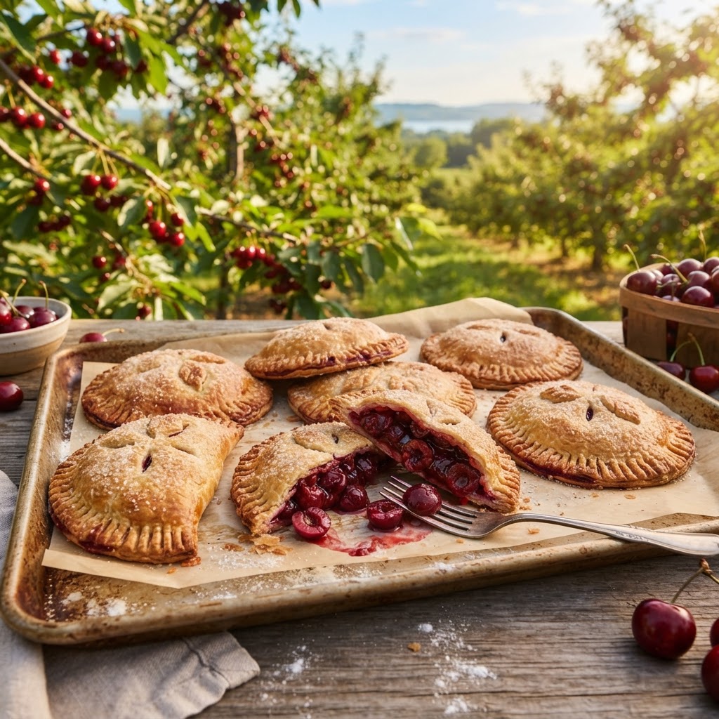 Michigan Cherry Hand Pies with Tart Cherry Filling