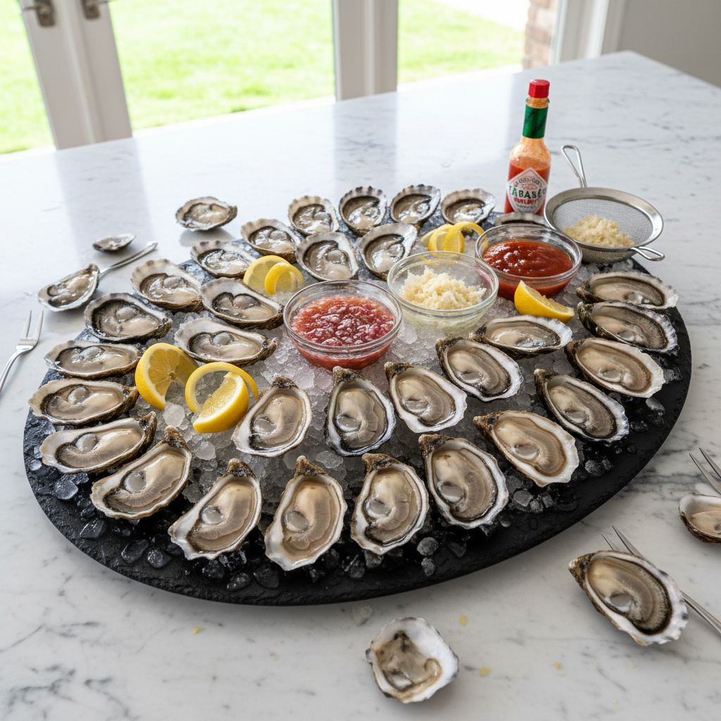 The Oyster Party at Home: A Guide to Shucking, Serving, and Pairing the Raw Bar