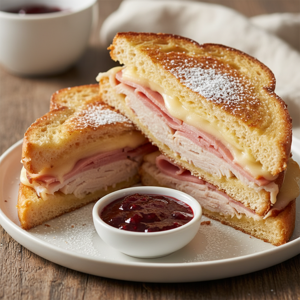 Monte Cristo Sandwich with Raspberry Jam