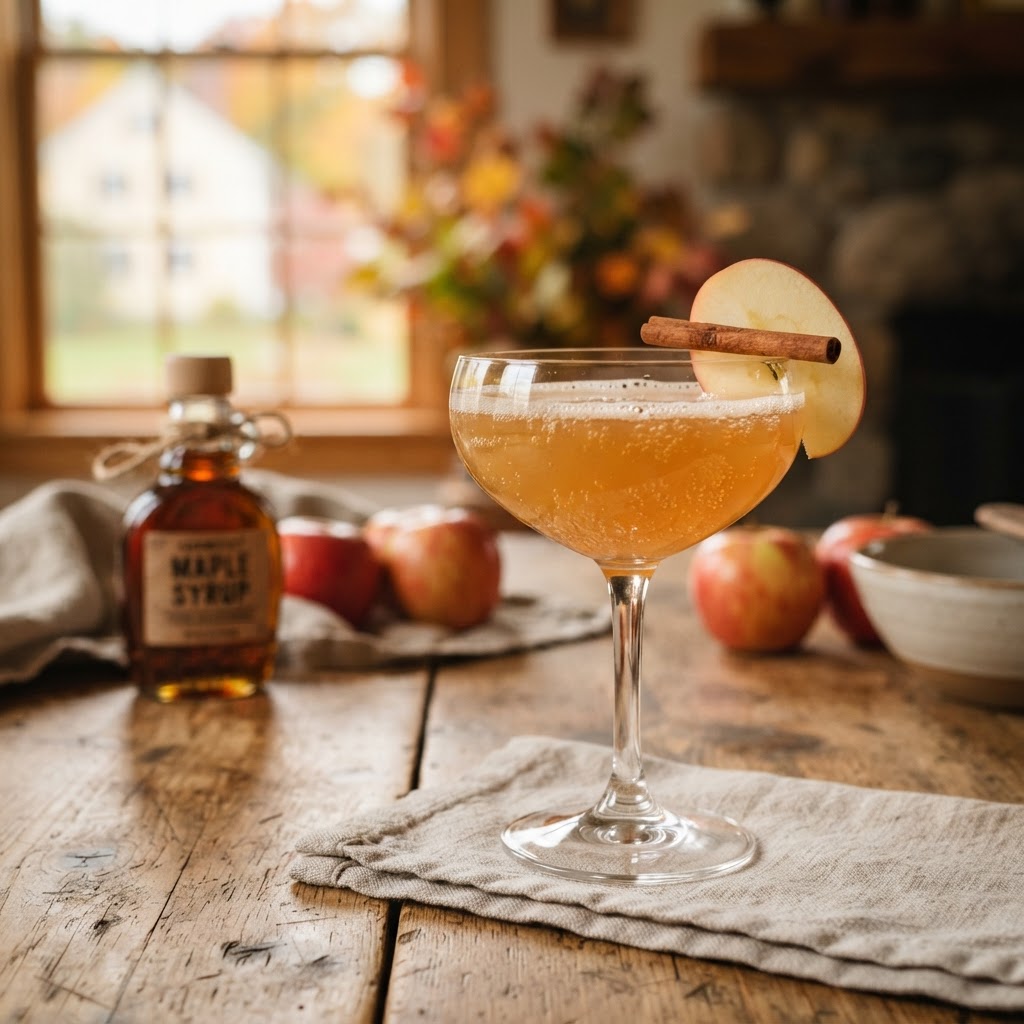 The New England Maple Apple Cider Mimosa