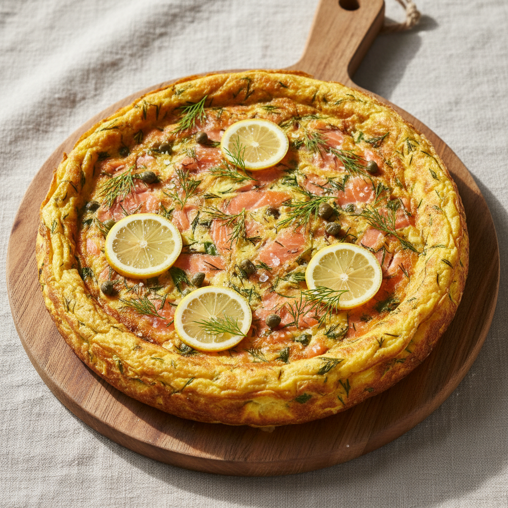 Smoked Salmon & Dill Frittata