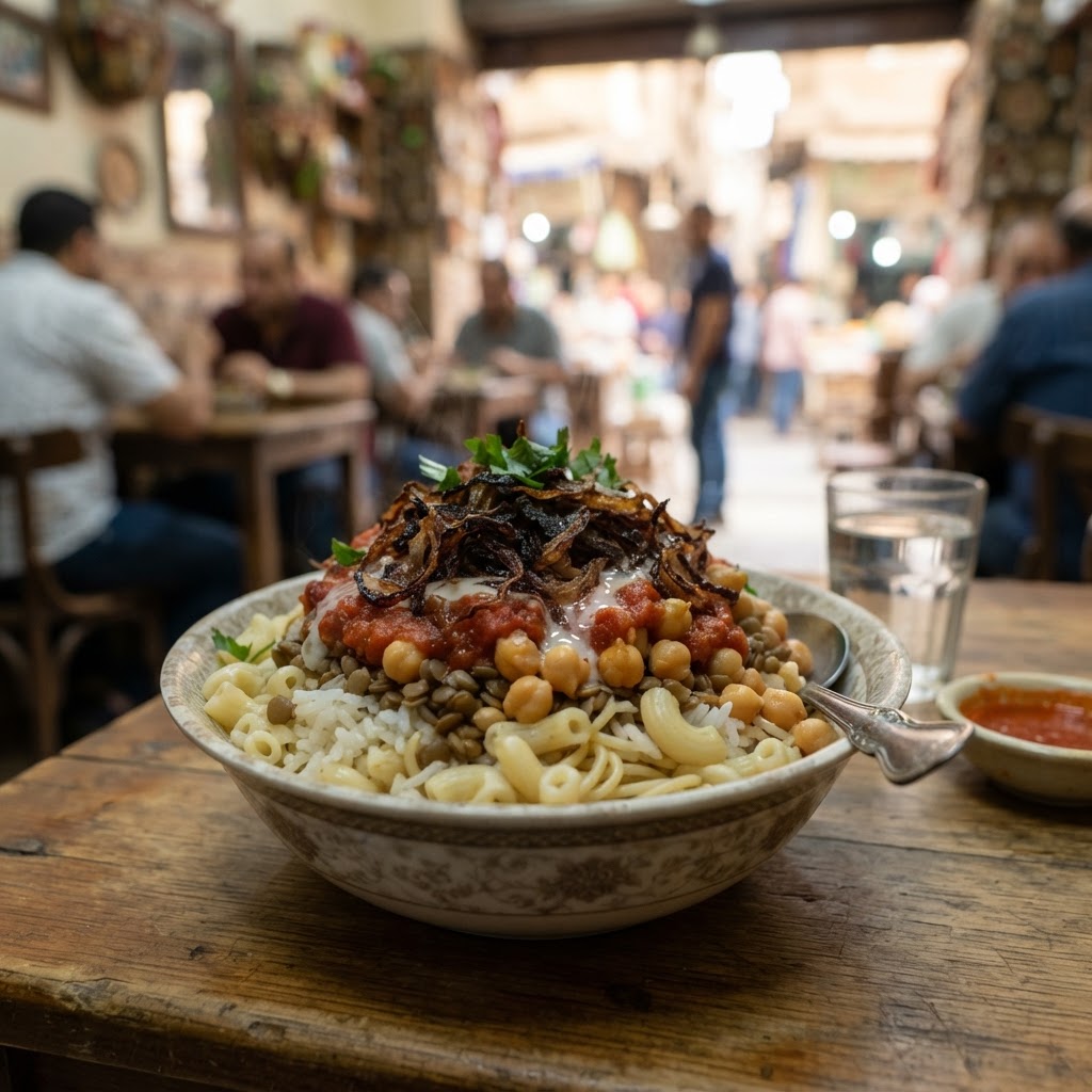 Egyptian Koshari Cups: The National Street Food of Cairo