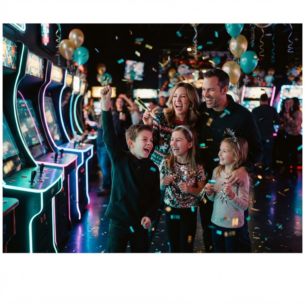 Family New Year's Eve at Apple Creek Arcade