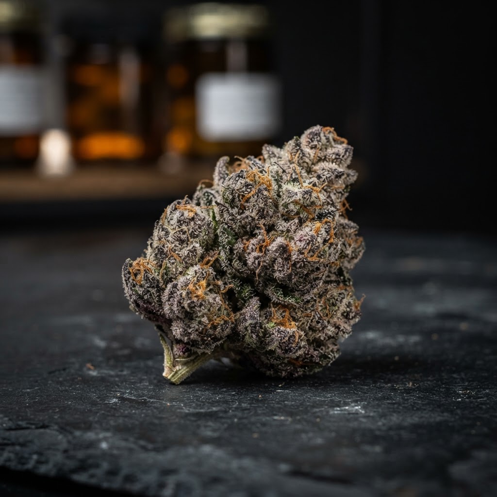 Zonutz Indica Hybrid flower Connoisseur Shelf