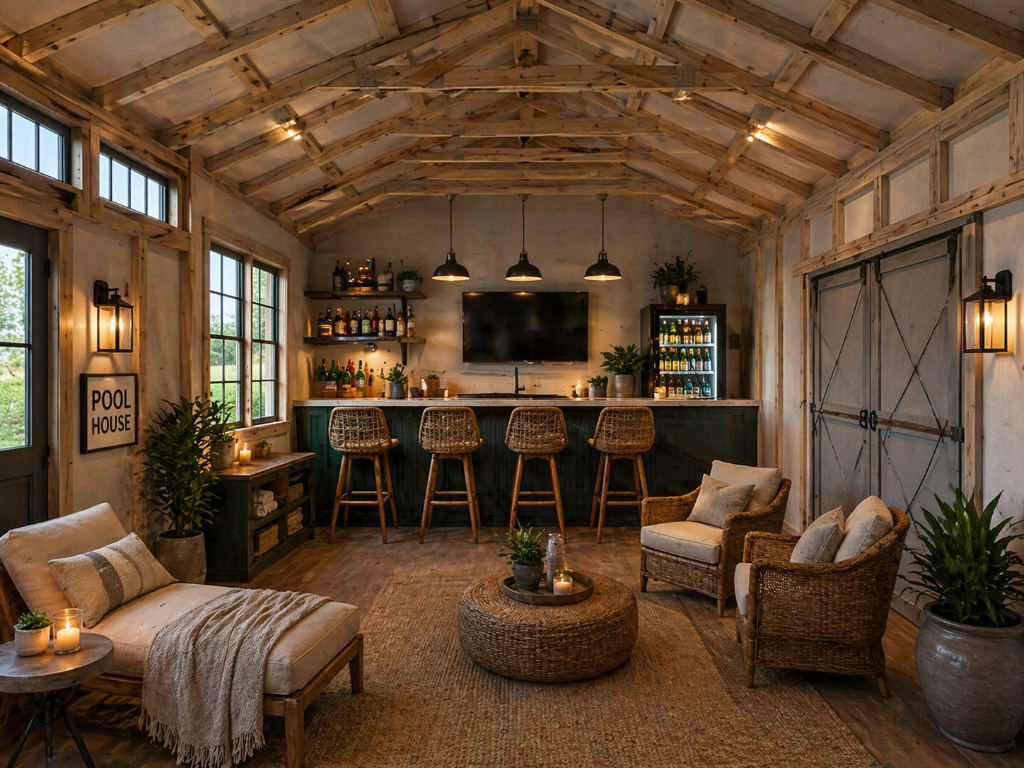 Rustic Interior Bar