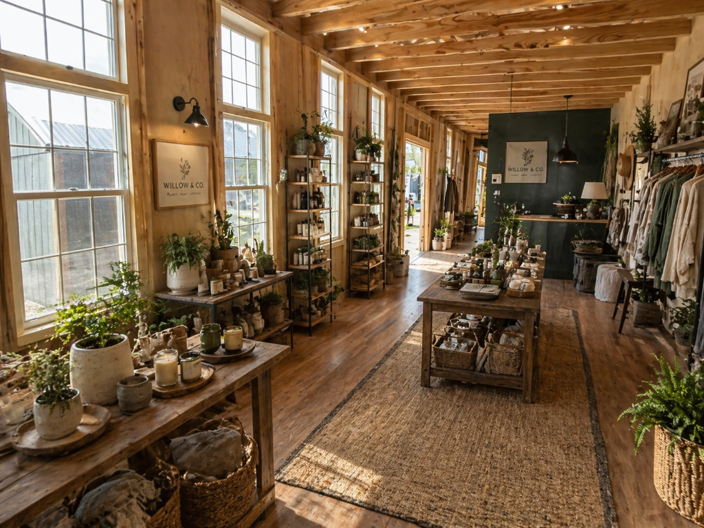Finished storefront