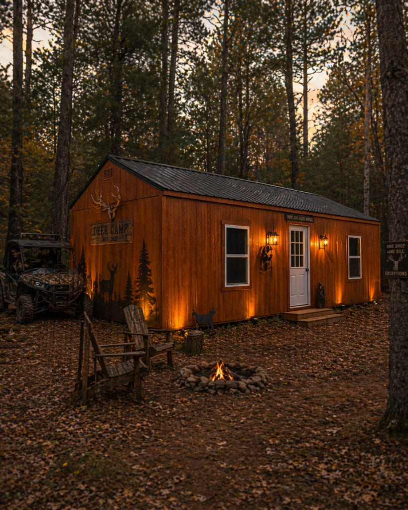 Deer Camp Cabin in the woods