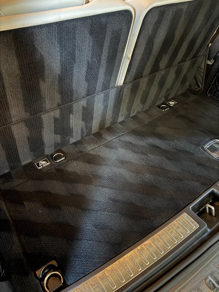Detailed SUV cargo area