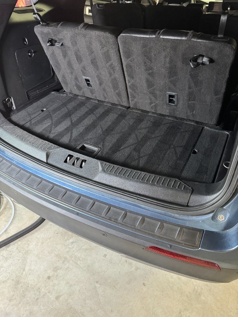Clean SUV trunk area