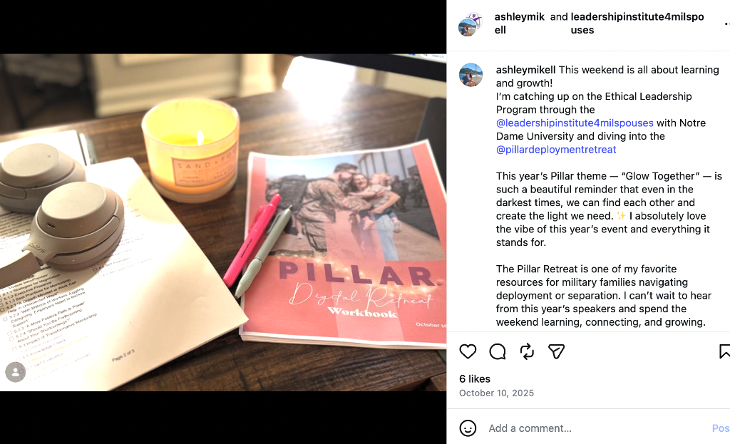 @ashleymikell with PILLAR workbook