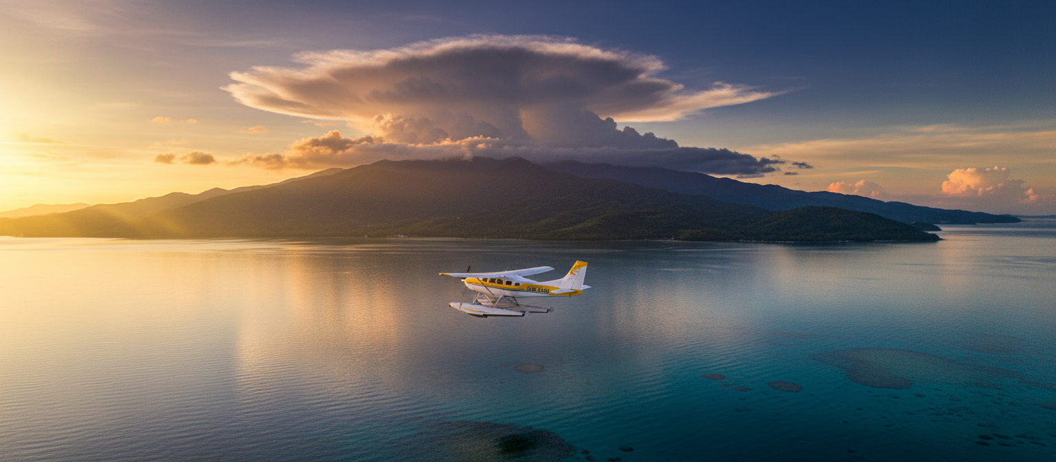 Aerial view of Subic Bay Philippines