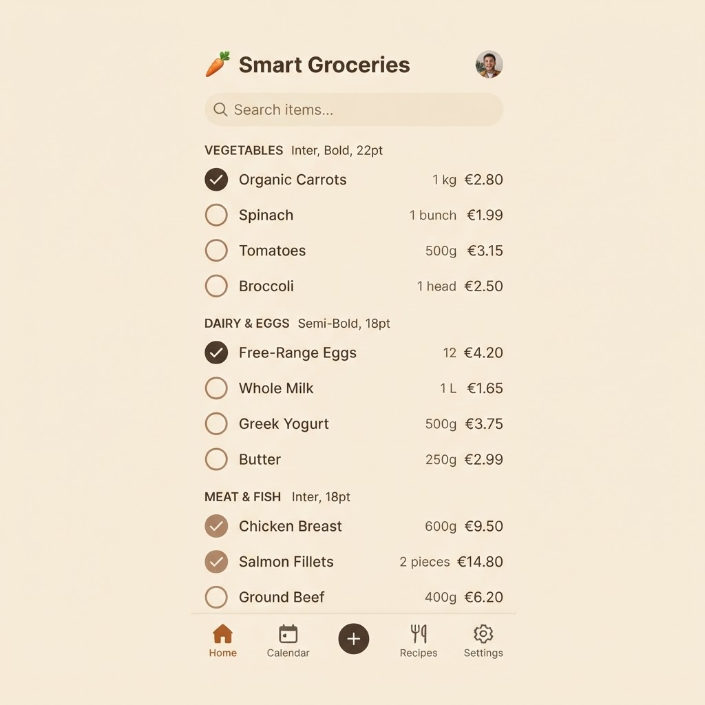 Smart Shopping List