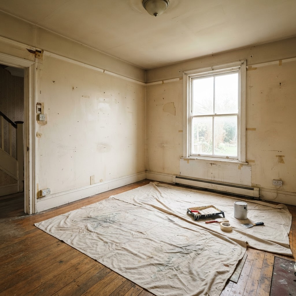 Living room before