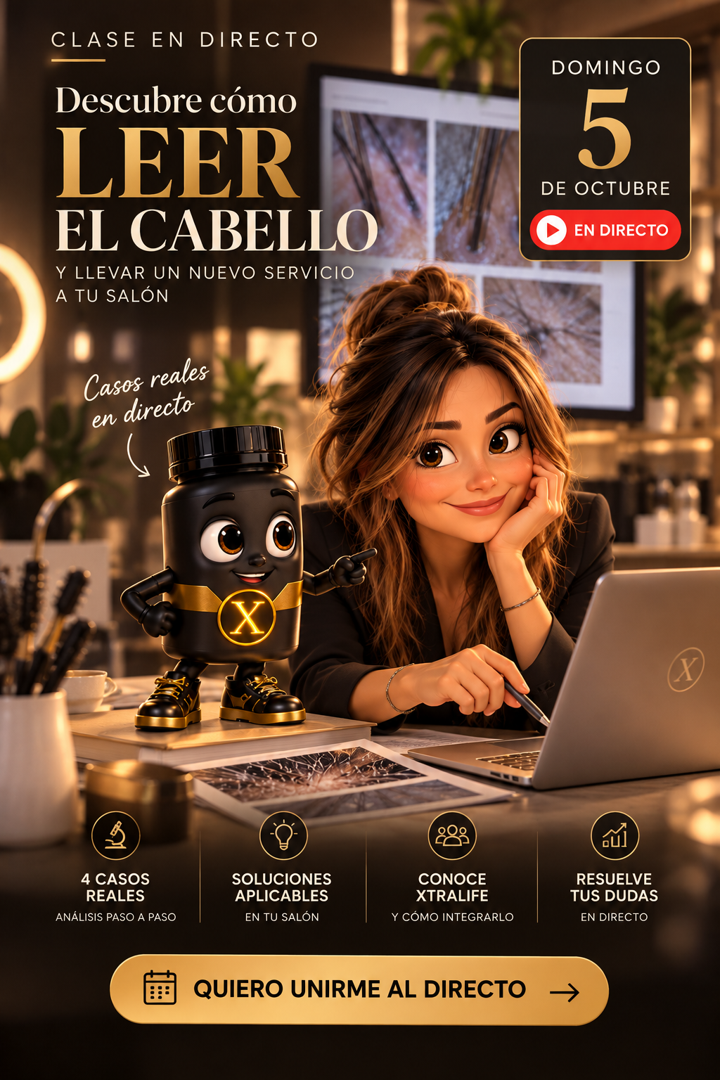 Clase en directo XtraLife: descubre cómo leer el cabello