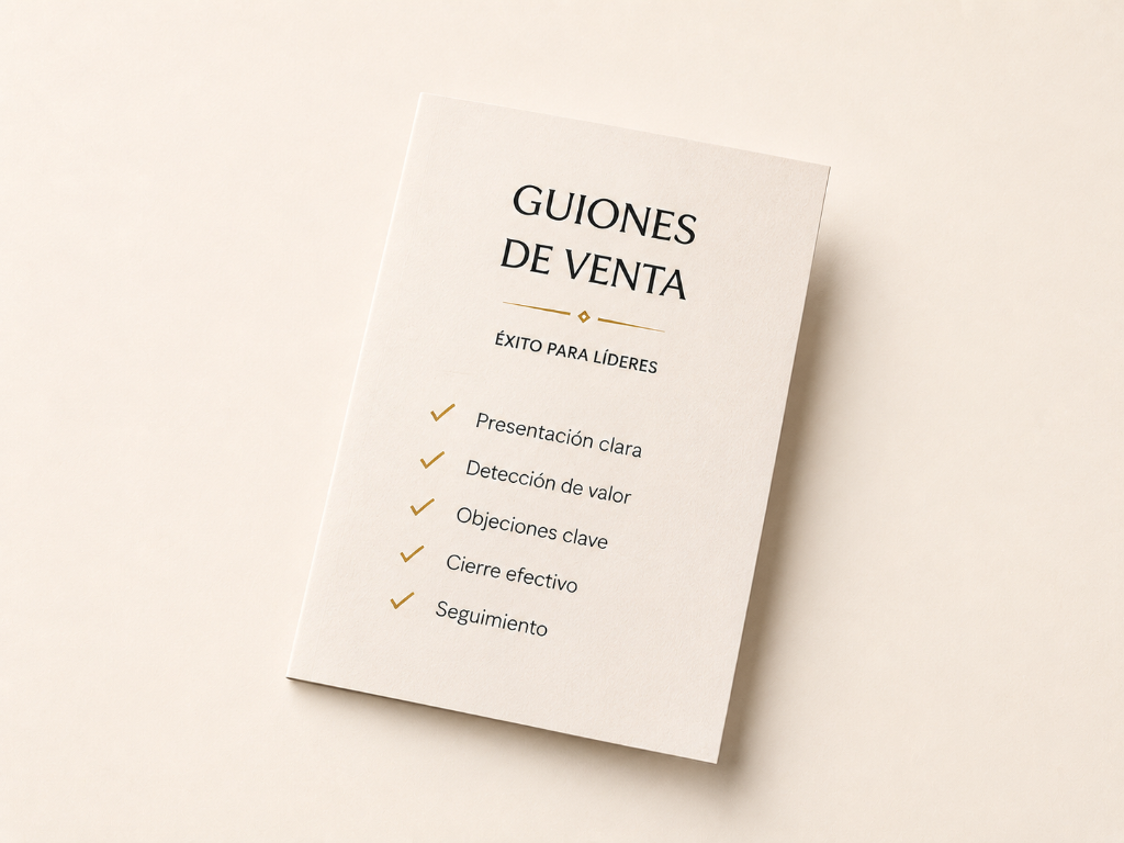 Guiones de venta listos