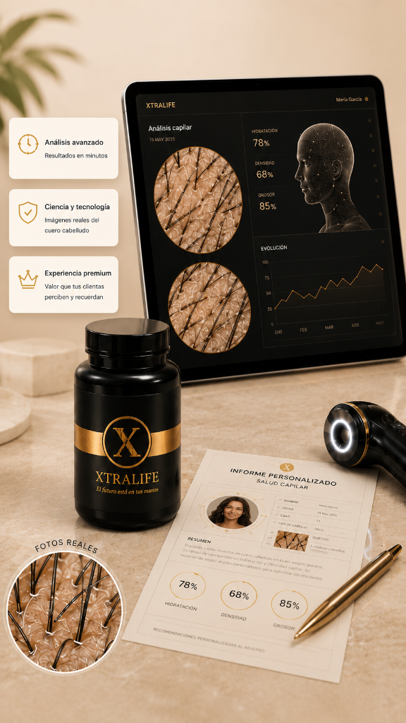 XtraLife · análisis capilar profesional