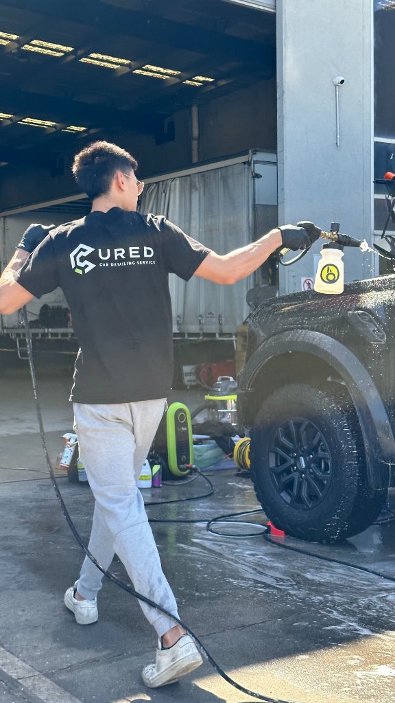 Pre-wash foam stage car detailing Melbourne - Cured Car Detailing
