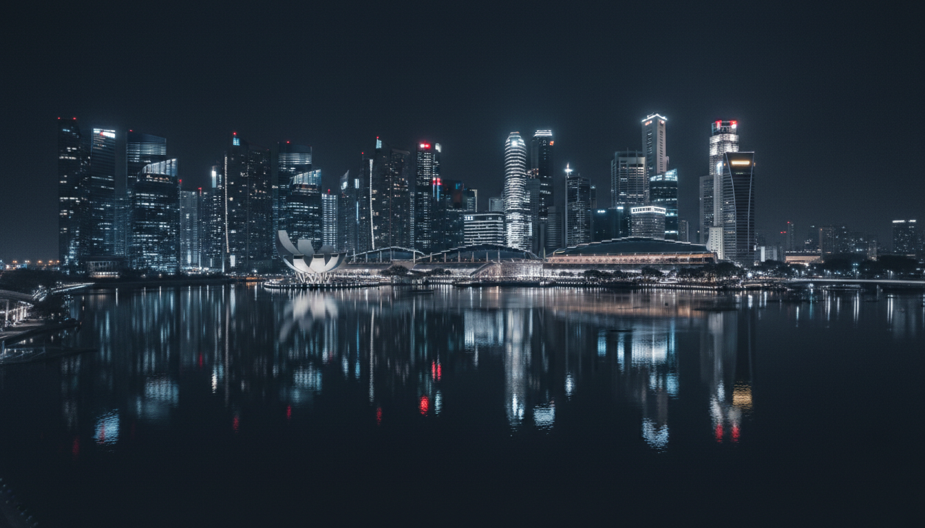 Global city skyline representing RedHolt's worldwide recruitment network