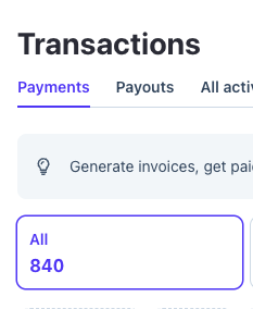 840 transactions