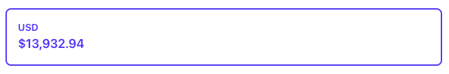 USD balance