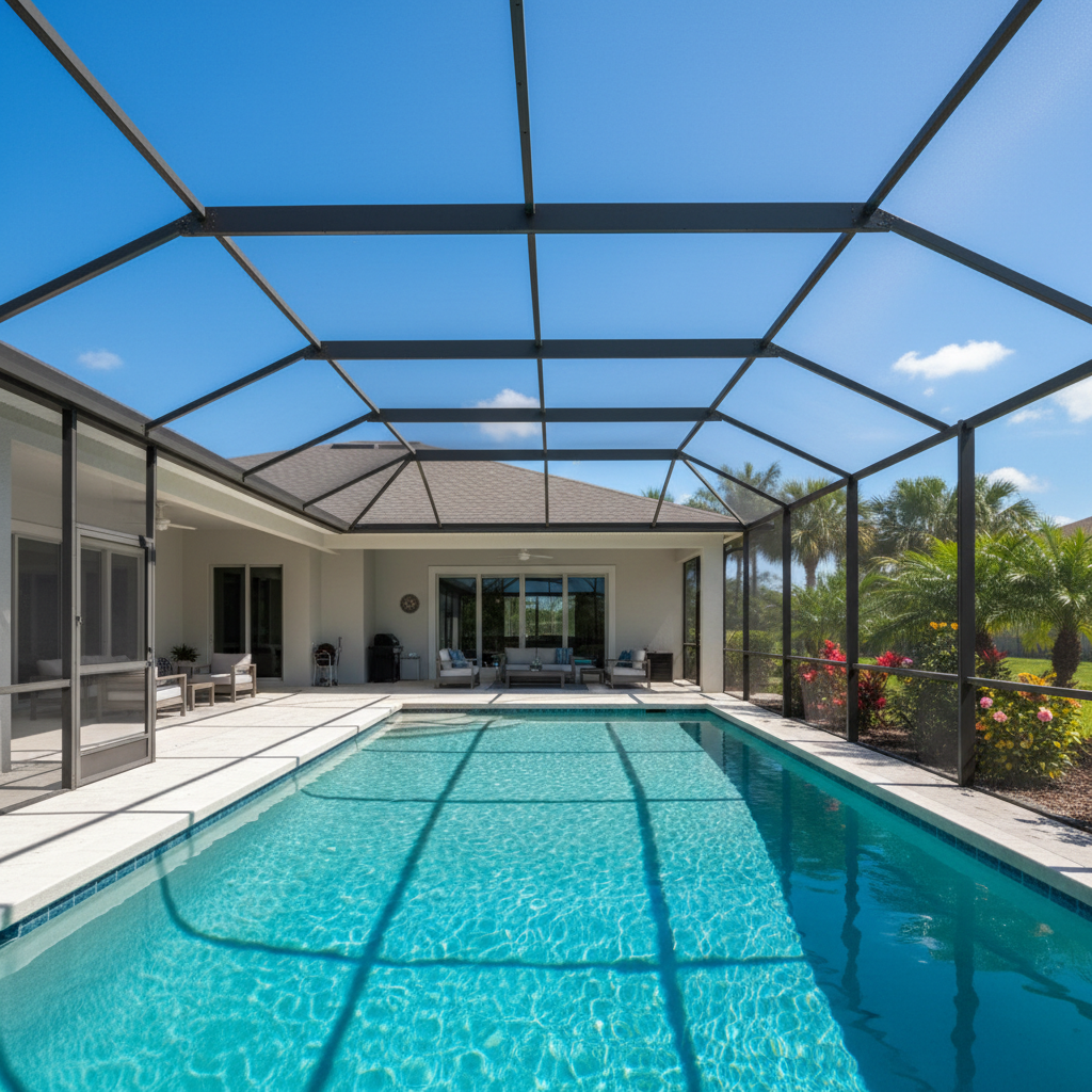 screen enclosure options South Shore Florida pool cage lanai birdcage