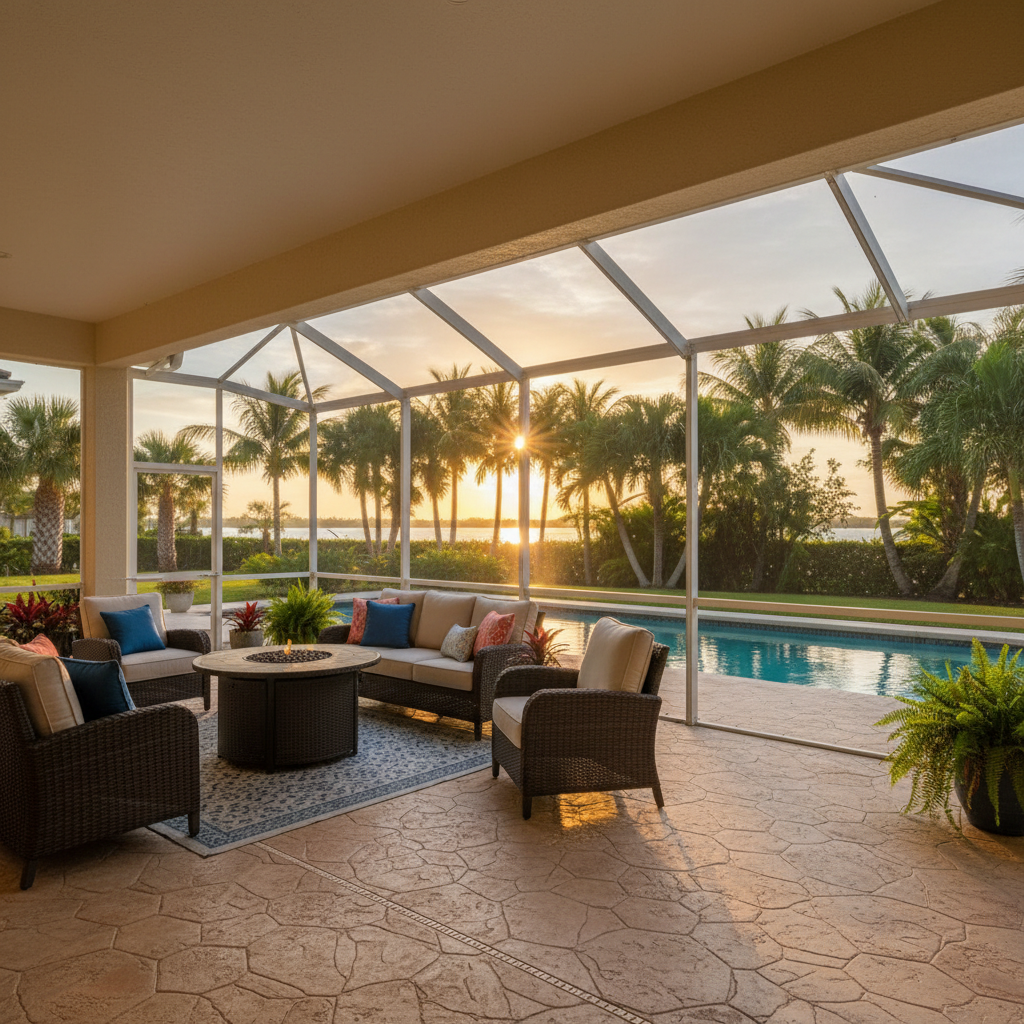 lanai vs screened porch South Shore Florida outdoor living comparison
